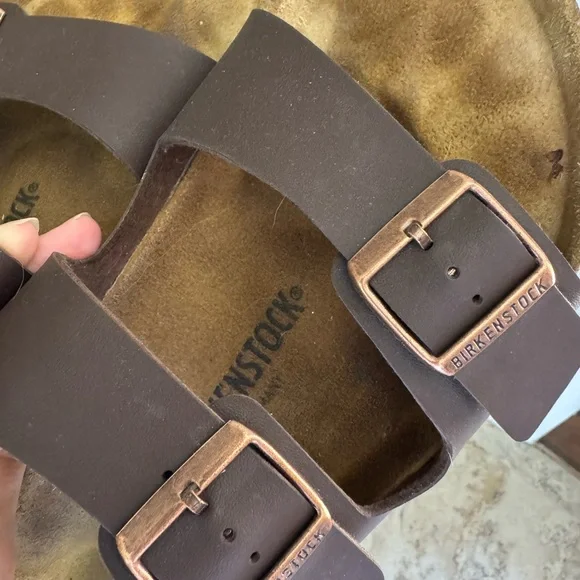 Birkenstock Men's Brown Sandals 43 size 10 - Picture 1 of 6